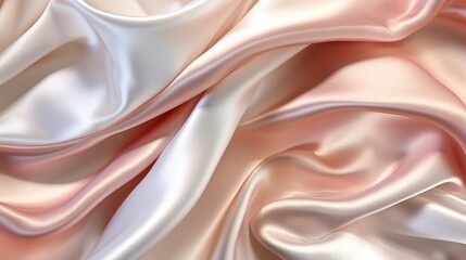 Background with luxurious pearlescent silk fabric