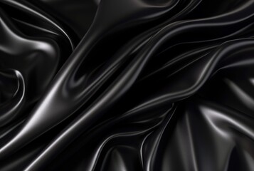 Obraz premium luxury black fabric background. generative ai