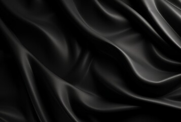 Obraz premium luxury black fabric background. generative ai