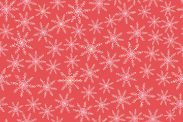 The snow pattern in vector is suitable for designs, backgrounds, wrapping paper, fabric, wallpaper, greeting cards, Christmas, etc.