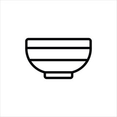 bowl icon vector design template simple and clean