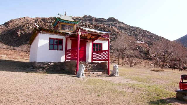 XVIIth century Erdene Khamba monastery. Central Mongolia. 05- 02- 2022. 