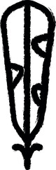 Naklejka premium Wing bird vector icon in grunge style