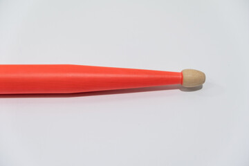 Colored Red Drumstick on a white background