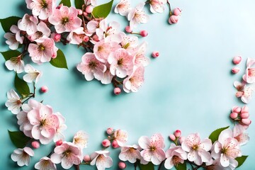 Obraz premium pink cherry blossom in spring