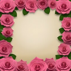 Fototapeta na wymiar English paper background, rose in the center