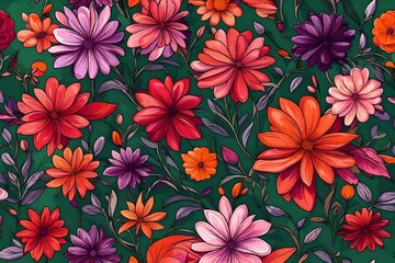 seamless floral background