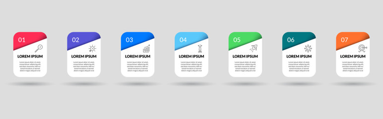 Vector Infographic design business template with icons and 10 options or steps