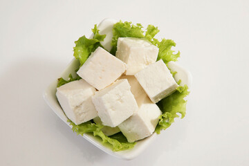 Paneer or Cottage Cheese With Letttuce