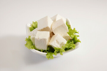Paneer or Cottage Cheese With Letttuce