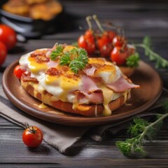 pizza with mushrooms and tomatoes