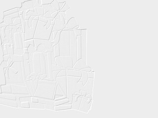 embossed image of gifts