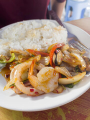 Various Thailand local food in the market
