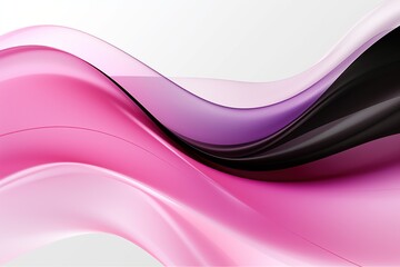 Abstract pink wavy technology background, rectangular business banner