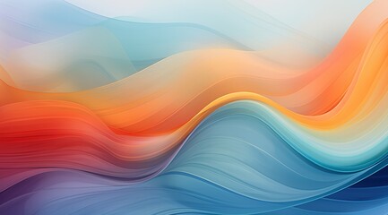 Colorful abstract background with waves. Created with Ai