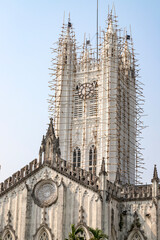 Naklejka premium St. Paul's Cathedral is CNI Church of North India in Kolkata, West Bengal, India,