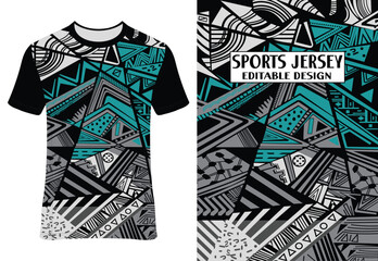 Sublimation Sports Jersey Tee Design | Athletic Apparel | Customizable Print | Performance Wear | Digital Art