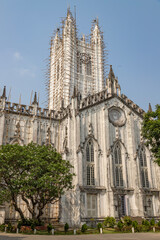 Fototapeta na wymiar St. Paul's Cathedral is CNI Church of North India in Kolkata, West Bengal, India,