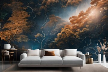 Immerse yourself in the extraordinary with a photorealism wallpaper that intricately captures the finest details, bringing scenes to life with a level of precision that mirrors reality.  - obrazy, fototapety, plakaty