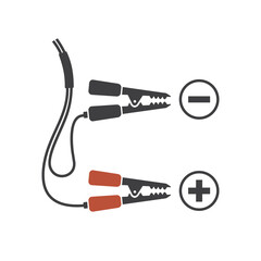 illustration of battery charger, battery vehicle charger, vector art.