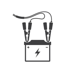 illustration of battery charger, battery vehicle charger, vector art.