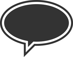 Talk bubble speech icon. Blank empty bubbles vector design elements. Chat on line symbol template. Dialogue balloon sticker silhouette. 