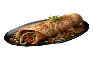 Aromatic Indian Crepe On Isolated Background