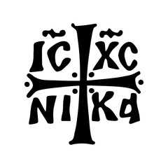 Jesus Christ Nika. Religious symbol