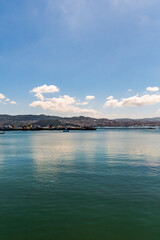 Paisaje en el municipio de Moaña.