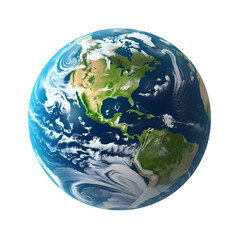 Earth isolated on transparent background