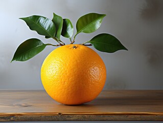 single big orange sitting on a table