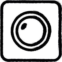 radar sign vector icon in grunge style