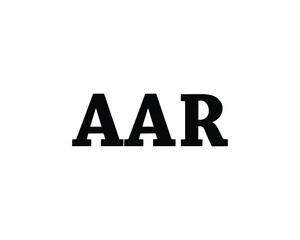 AAR logo design vector template