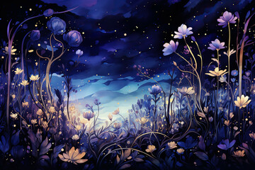Fototapeta premium Floral Background Floral Wallpaper Floral Image Flower Background Flower Image Flower Wallpaper Illustration 