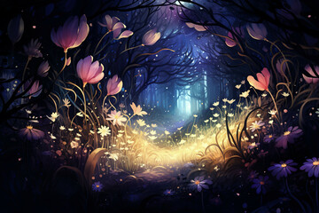 Obraz premium Floral Background Floral Wallpaper Floral Image Flower Background Flower Image Flower Wallpaper Illustration 