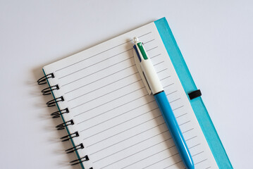 Carnet de note avec stylo 4 couleurs, Prise de note, Cahier avec stylo