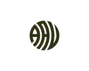 AAV logo design vector template