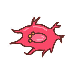 Bone Cell icon in vector. Logotype