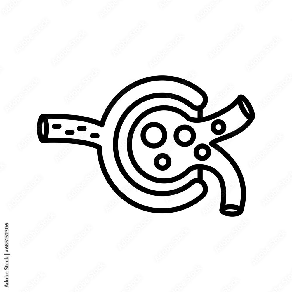 Wall mural Glomerulus icon in vector. Logotype