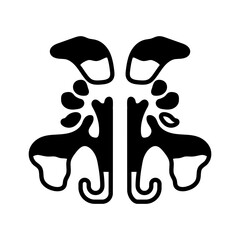 Sinuses icon in vector. Logotype