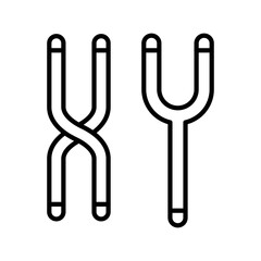 Chromosome icon in vector. Logotype