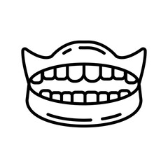Obraz premium Teeth icon in vector. Logotype