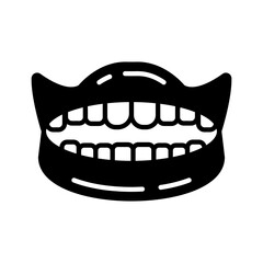 Teeth icon in vector. Logotype