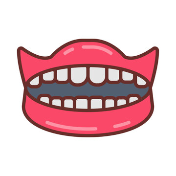 Teeth icon in vector. Logotype