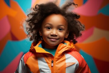 Little runner sportswear showcasing vibrant colors and technical flair, runner image