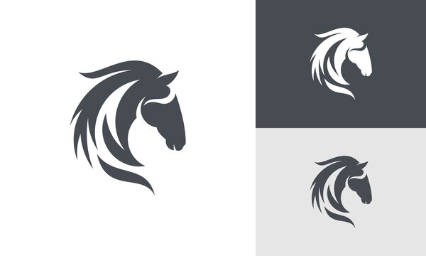 horse logo simple elegance and clean
 