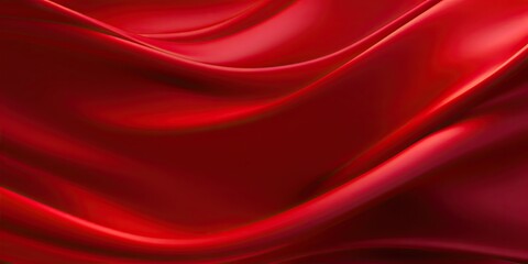 Obraz premium Vibrant velvet. Abstract red background with flowing waves creating soft and silky texture ideal for fashionable designs christmas decorations or project seeking modern and elegant aesthetic