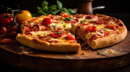 cheesy top pizza food mouthwatering illustration crust pings, cheese sauce, dough oven cheesy top pizza food mouthwatering