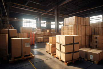 A warehouse full of packages 