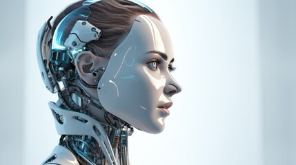 robot humam Artificial Intelligence android thinking